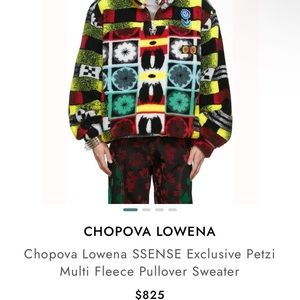 Chopova Lowena oversized petzi fleece pullover